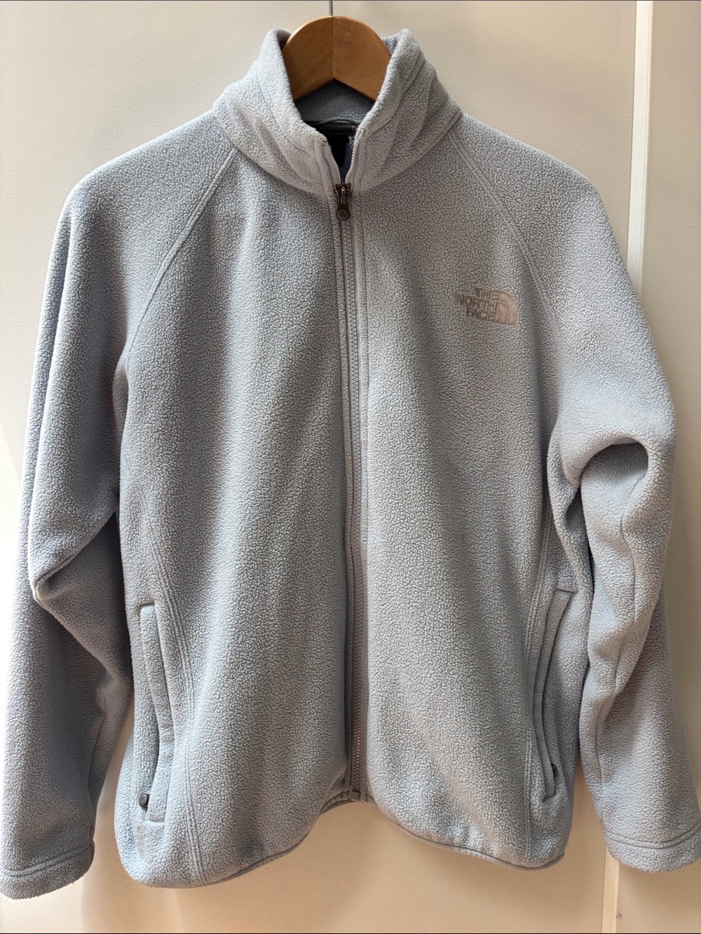 The North Face Light Blue Fleece Jacket woman’s size M